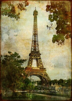 Фотообои в коридор Эйфелева башня в Париже