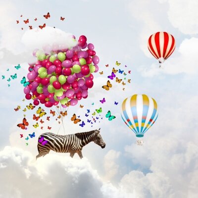 Креативные фотообои Воздушные шары