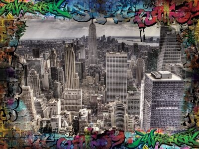 Фотообои Нью Йорк граффити город